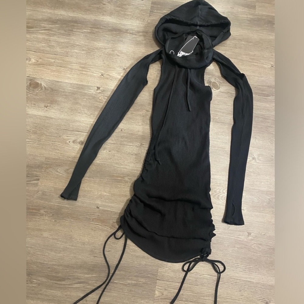 NWT Dolls Kill / Darker Wavs Compression Ruched Mini Dress